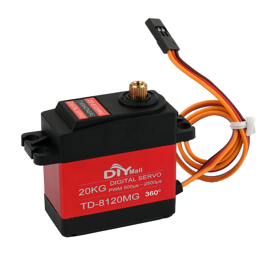 20KG TD-8120MG Digital Servo Motor 180/270/360 Degree Metal Case Servos DIY Toys Power Functions Parts for Car Robot Robotic Arm