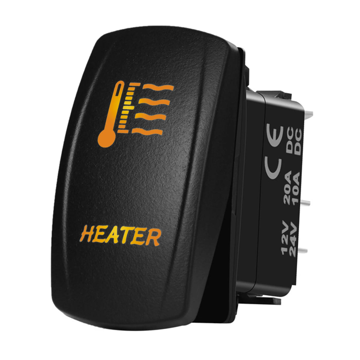 Marine Boat Rocker Switch 12/24V Orange Backlit Anchor Beacon Up Down Button ON OFF/ON OFF ON Momentary Toggle Switch Waterproof