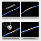 3-10M Super Thin Clear Heat Shrink Tube 2:1 1-20mm Flexible Transparent Earphone Sleeve Wire Wrap Sheath Insulation Protector