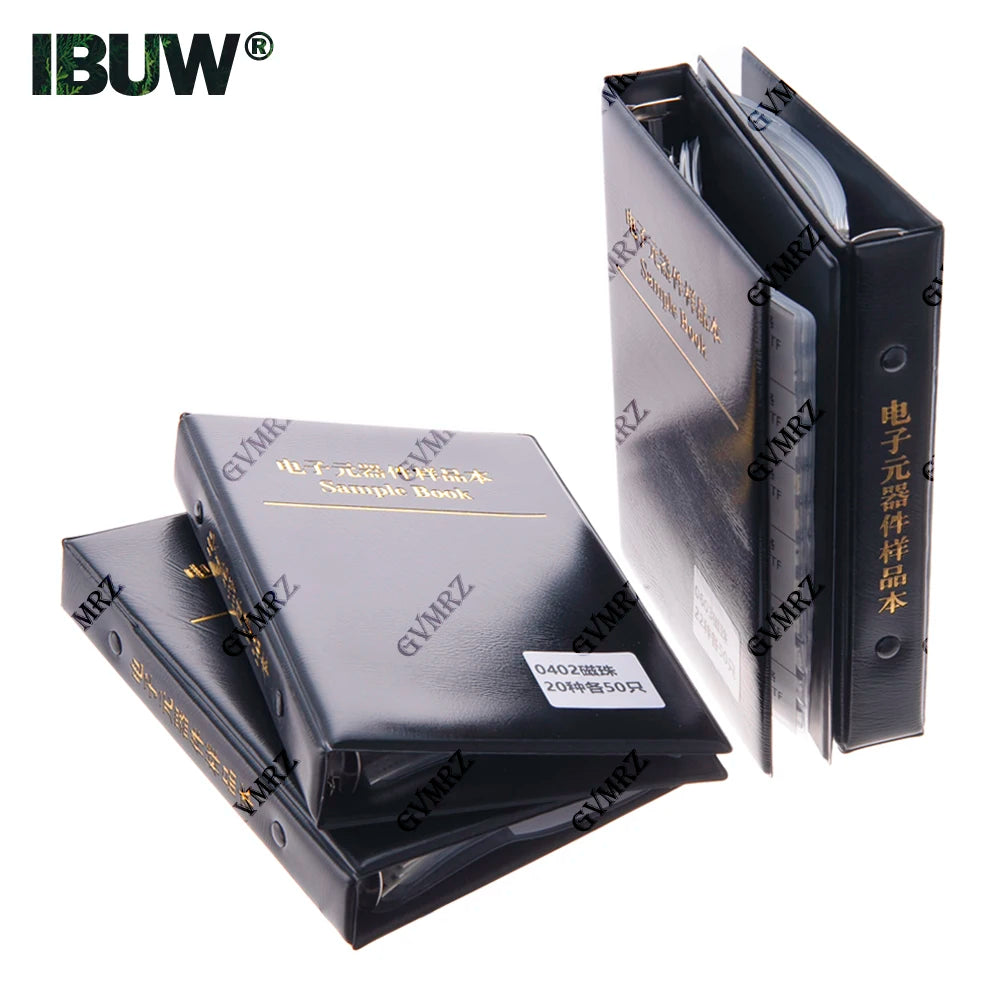 0402 0603 0805 1206 SMD Ferrite Bead Inductance Sample Book Magnetic Laminated Sheet Magnetic Beads Inductance Book Sample Kit