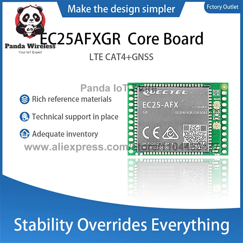 Quectel EC25-A EC25-AFXGR Module EC25AFXGR 4G Development EC25AFXGR-128-STD Core Board B2 B4 B5 B12 B13 B14 B66 B7 LTE CAT4 GNSS