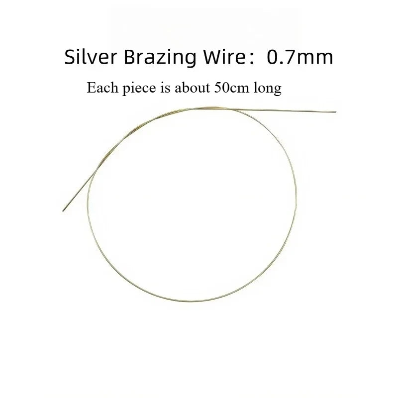 Silver Solder Wire Sheet High Medium Low Temperature for Jewelry Making Ring Bracelet Repair DIY Welding Kit