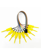 10Pcs Test Hook Clips with 20/30cm Male Header Jumper Wires & SOIC IC Grabber, Test Hook Clips to Dupont Wire for Power Supply