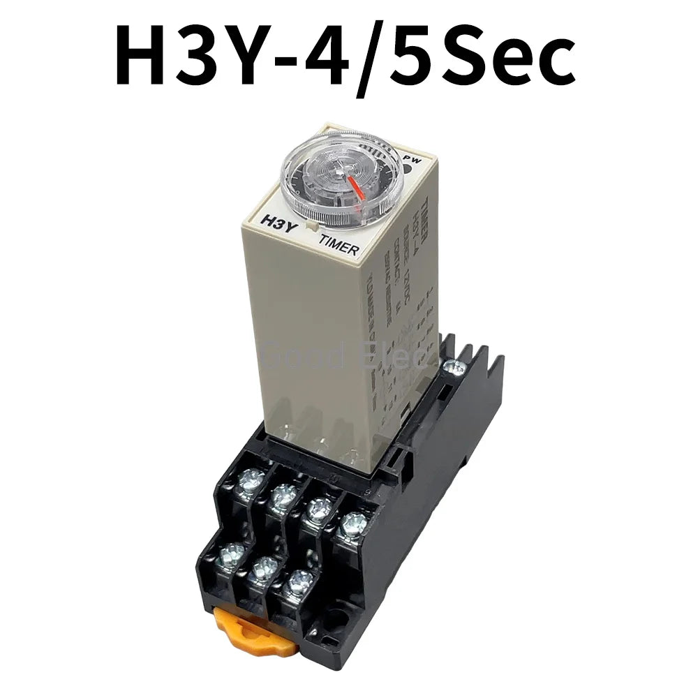 1set H3Y-4 Power On Time Delay Relay  Timer DPDT 14Pins  H3Y-4 1-60sec/ 3 Minute-60Minute  220v 110V 24V 12V