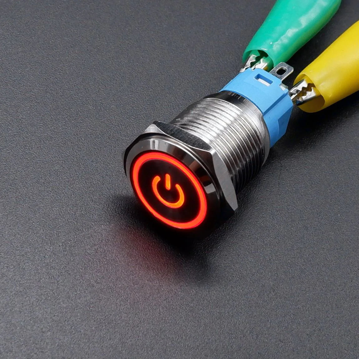 16mm 19mm 22mm Metal Power Supply Switch Push Button PC Pulsador Car Engine Backlit 3v 6v 12v 24v 220v Momentary Start Stop LED