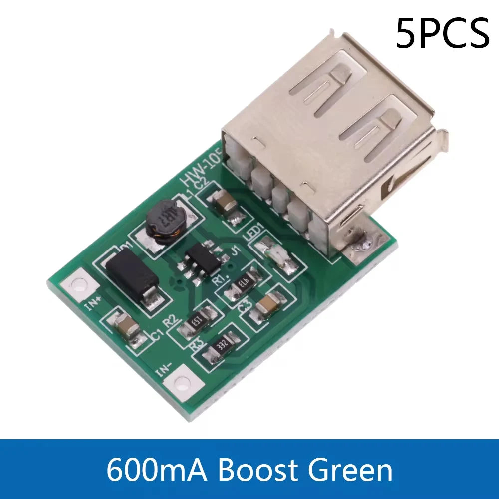 1/5/10PCS DC-DC Boost Module (0.9V ~ 5V) 600mA Boost Converter Step Up Module USB Mobile Power Boost Board TP4056 18650