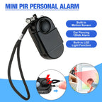 Portable Mini Motion Detector Alarm 120DB Siren SOS Flashligh LED Light Security Alarm For Travel Home Kids Safe Personal Alarms