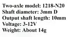 Micro Mini N20 Gear Motor DC 3V 6V 12V 4-381RPM High Torque Metal Electric Gear Reduction Motor Slow Speed Gear Motor Gearbox