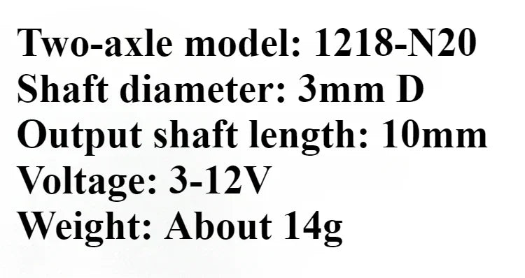 Micro Mini N20 Gear Motor DC 3V 6V 12V 4-381RPM High Torque Metal Electric Gear Reduction Motor Slow Speed Gear Motor Gearbox