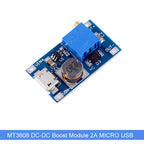 1/10 PCS MT3608 DC-DC Step Up Converter Booster Power Supply Module Boost Step-up Board MAX output 28V 2A for Arduino Diy Kit