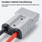 Power Connectors 50 AMP Plug Cable Terminal 600V Grey Red Quick Plug Connector Battery Power Connector