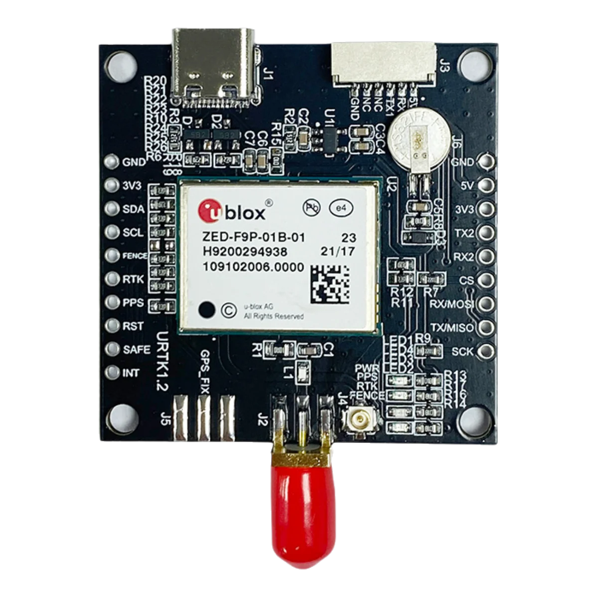 VoltSZED F9P GPS Module ZED-F9P-01B-01 RTK High Precision GNSS/GPS Receiver Board With S MA And USB GNSS Board Development Board