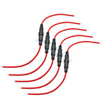 5Set 5*20mm 6*30mm Glass Fuse Holder Screw Type 5X20mm with 22AWG Wire Cable 250V 5X20MM Glass Fuse Tube Fuse Casing 6x30mm