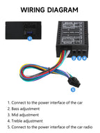 HIFI Car DSP Amplifier Lossless Modified Speakers 4*60W for Android Car Radio Stereo Car Sound Upgrade Audio Signal Processor