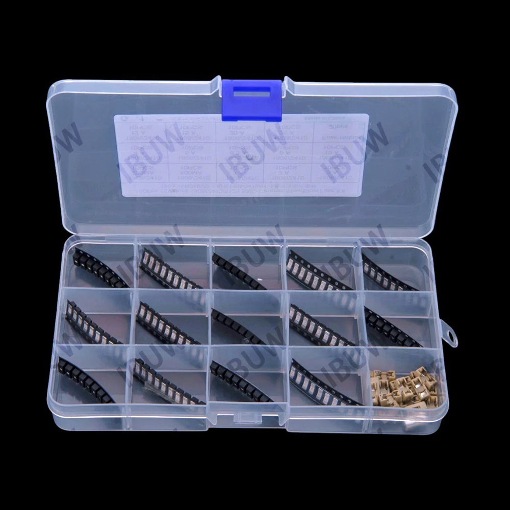 160PCS 250MA-25A 1A 2A 3A 4A 5A 15Values 2410 6125 1808 SMD Ceramic Slow Blow Fuse KIT 250MA 500MA  6.3A 8A 10A 12A 15A 20A 25A