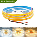 DC 12V/24V 8MM COB LED Strip Free Cut Cuttable 400LEDs/M 528LEDs/M High Density Flexible Tape Home Decoration Lighting 0.5M-10M