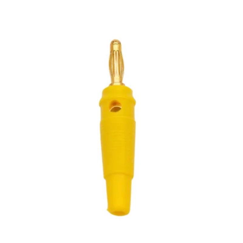 2/5PCS 4mm Gold Plated Banana Plug Speaker Cable Wire Connector Pin Socket Multi-Color for Audio DIY