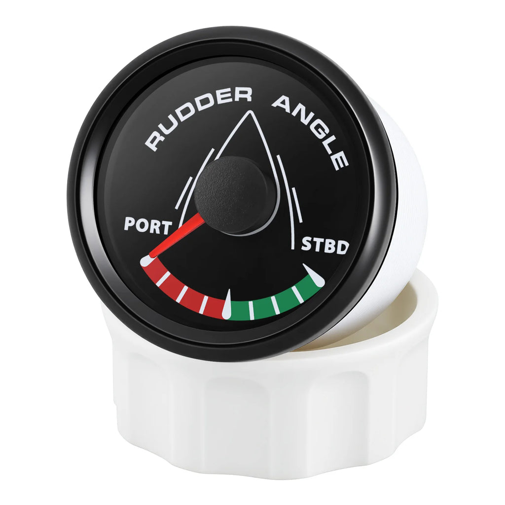52mm 0-190ohm Waterproof Boat Marine Rudder Angle Indicator With Rudder Angle Sensor 7 color Backlight for Car Truck 12V/24V