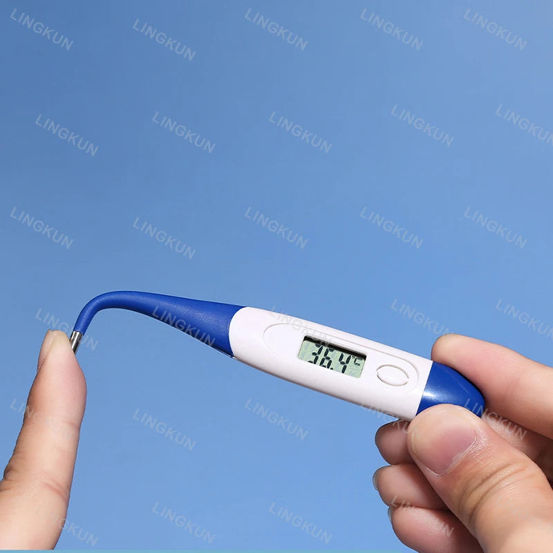 Thermometer for Adults, Soft Head Digital Oral Thermometer for Fever, Basal Thermometer with 15 Seconds Fast Reading