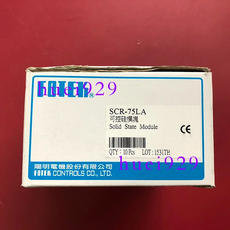 Original And Genuine Taiwan Yangming FOTEK Solid State Relay SCR-75LA Replaces SSR-75LA With A Penalty Of Ten For False One.