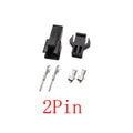 SM 2.54mm Pitch JST SM 2/3/4/5 Pin Female and Male Black Plastic Housing Wire Connector JST SM2.54 Plug Shell Crimp Terminals