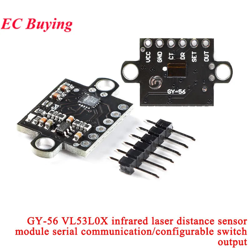 1-10Pcs VL53L0X V2 VL53L1X VL53L3CX VL53L4CD VL6180X  VL53L8CX VL53L7CX Time-of-Flight ToF Laser Ranging Sensor Module IIC