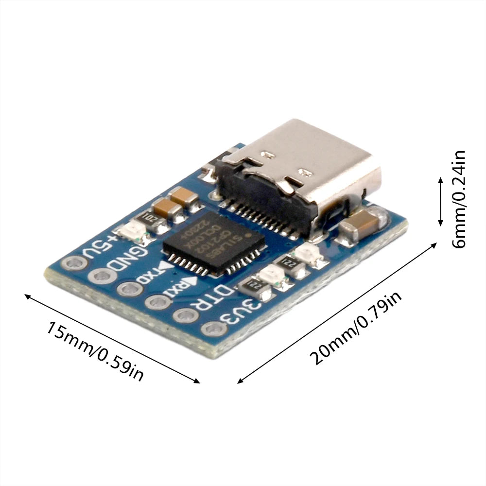 TYPE-C USB CP2102 to UART TTL Module 6Pin Serial Converter UART STC Replace FT232 for aduino
