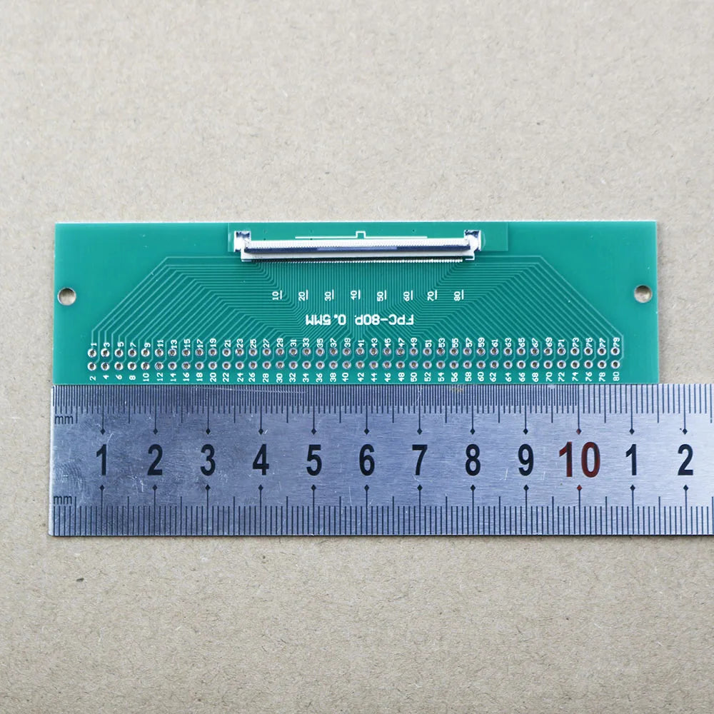 1pcs FPC/FFC Welding 0.5 Seat Connection 0.5mm Pitch Connector SMT To 2.54mm Flexible Cable Adapter Board 6 8 10 20 50 60 80 Pin