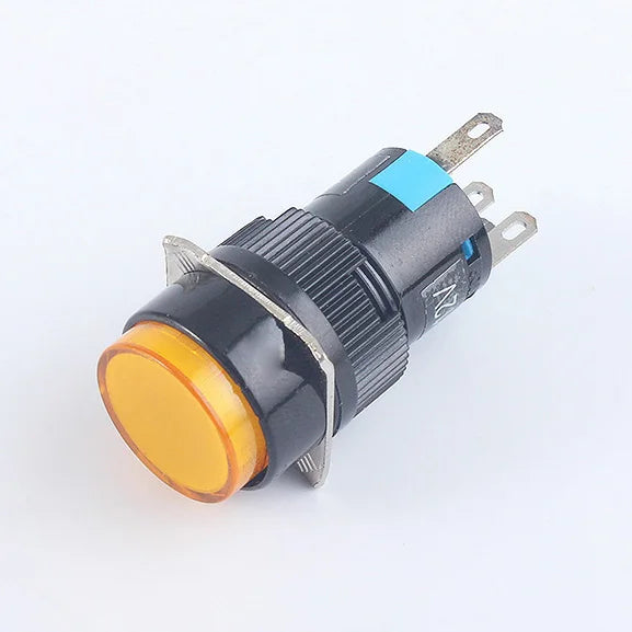 5V 12V 24V 220V 16mm Plastic Momentary LED Illuminuted Maintained Self-locking Push Button Switches Latching Push Button Reset