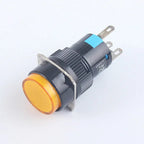 5V 12V 24V 220V 16mm Plastic Momentary LED Illuminuted Maintained Self-locking Push Button Switches Latching Push Button Reset