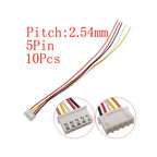 10Pcs Micro JST XH 2.54mm Pitch 2/3/4/5/6 Pin Male Plug / XH2.54 Female Socket Extension Lead Wire Cable Connector 20CM 26AWG