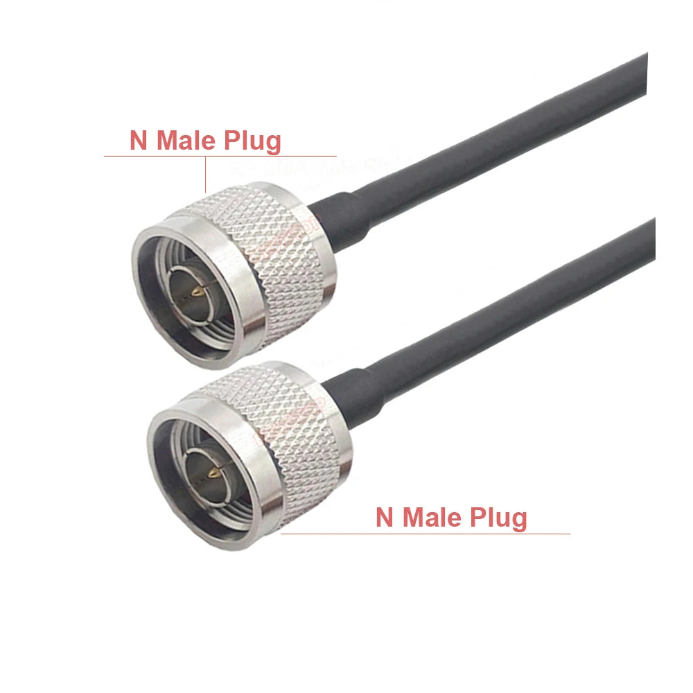 N Type Cable RG58 N Male to N Female Connector Extension Cable Low Loss RG-58 N Cable Male to Female Jumper Pigtail 15cm~30m