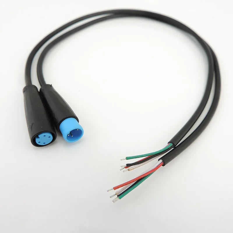 M8 2 3 4 5 6 Pin DC Electric Bicycle Butt Joint Plug waterproof female male Connector Wiring Scooter Brake Cable Signal 20CM