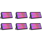 U'King 6Pcs 200W LED RGBW 48+8-Segment Strobe Lights With Flightcase/6Pcs Strobe Lights/Only 1Pcs Flightcase For Party Show KTV