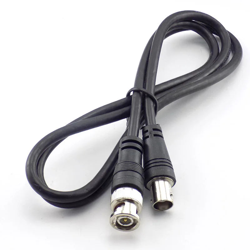 BNC Female To Male Adapter Cable For CCTV Camera BNC Connector Extension Coaxial Line Camera Accessories 1M