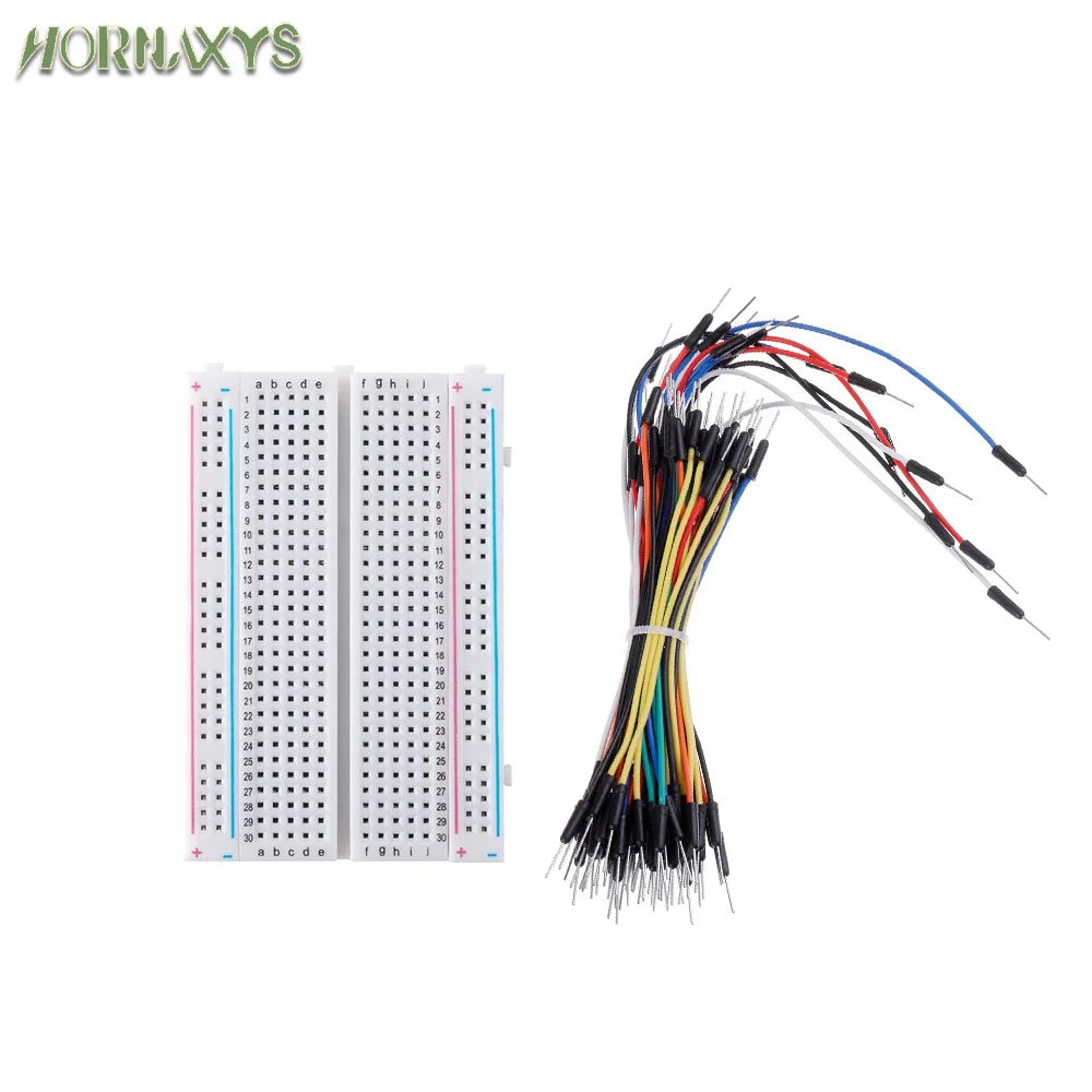 MB-102 Prototype Breadboard 400 830 Points Solderless PCB Bread Board Jumper Wires Cable Board DIY Dupont Wire for Arduino Kit
