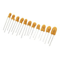 2-10PCS 25V In-line  Capacitors 1UF/2.2UF/3.3/4.7/10UF/22UF/33UF/47/100UF