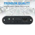 2PCS 2x3W Bluetooth 5.0 Amplifier Board with Case, USB Powered MP3 Player FM Radio Module, for DIY Portable Speaker, DC 3.7-5V