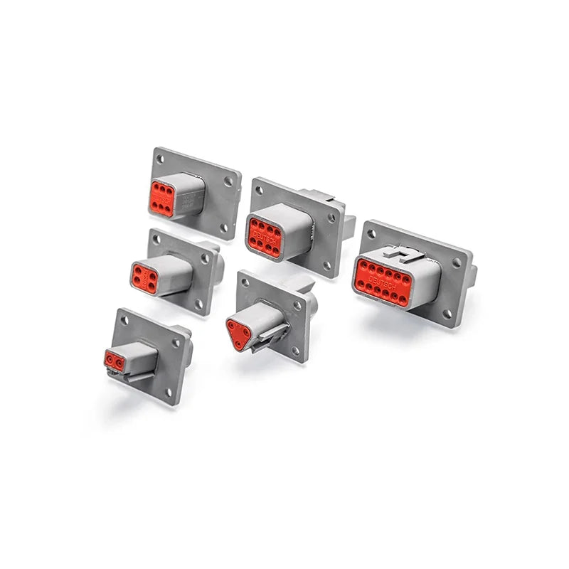 5/10/100set Deutsch Waterproof Connector With Fixed Flange Plug DT04-2P-L012 DT04-4P-L012 DT04-6P-L012 DT04-8P DT04-12P-L012
