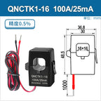 Clamp CT Current Transformer QNCTK1-16 100A 50mA 50A 25mA 100A 40mA 50A 20mA Open Current Sensor Split Core Current Transformer