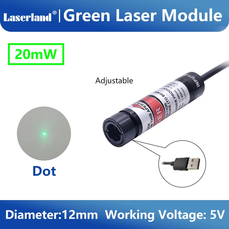 Red Green Dot Line Cross Laser Module Laser Head for Quilting Laser Fabric Marking Locator Positioner