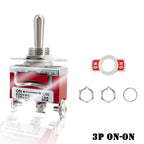 12V 3 Positions Toggle Rocker Switch ON OFF ON 2 Positions ON-ON 250VAC15A 125VAC 20A for Boat Yacht Pilot Automative Instrument
