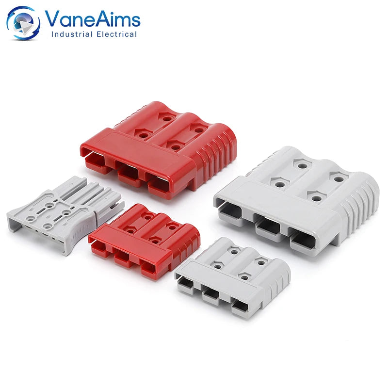 2pcs 50A 75A 175A 3P Battery Power Connector Kit Quick Disconnect Plug 600V Car Forklift Battery Charging Electrical Connectors