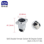 YT IP67 Waterproof CAT5E CAT6 Ethernet RJ45 8P8C Metal PC Male Ethercon Plug Socket Circular Signal Cable Connector 10PCS