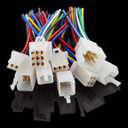 5pairs 2.8mm Automotive Controller Handle Motor Wire Connector 2/3/4/6/9P 15cm 0.75mm2 18AWG Automobile Male Female Plug Cable