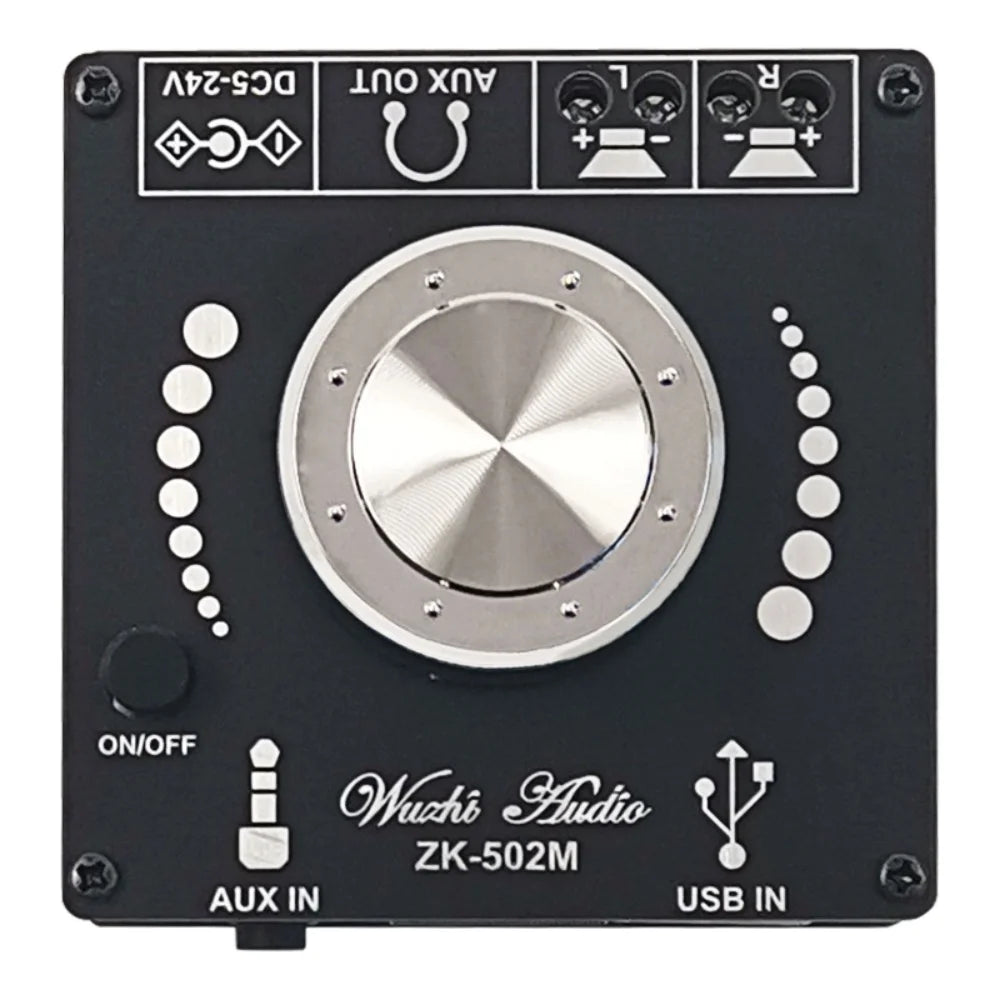 ZK-502M/1002M 2.0 Stereo Bluetooth 5.0 Digital Amplifier Board 50W+50W / 100W+100W Audio Amplifier Module