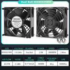 YOUNUON 60mm 80mm 90mm 120mm EC Brushless Fan AC 110V 115V 120V 220V 240V Axial Fan with Srews/Grill 6025 8025 9225 12025 12038