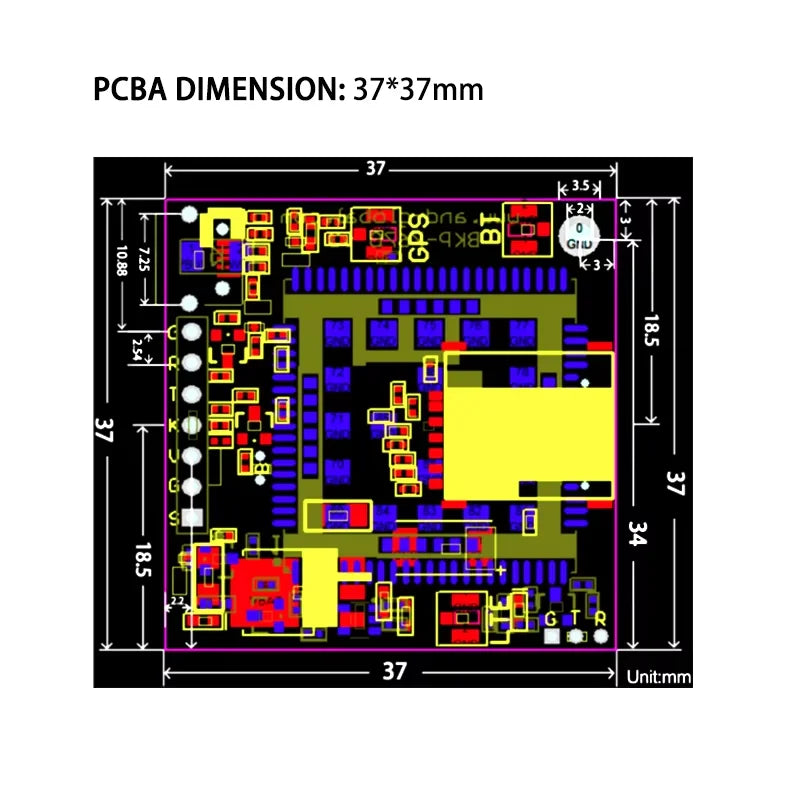 SIM7000E Push Nano Side Way SIM Slot Core Board SIMCOM LPWA+GSM+NBIOT+CATM+B31 Module Breakout kit for Europe/Middle East/Africa