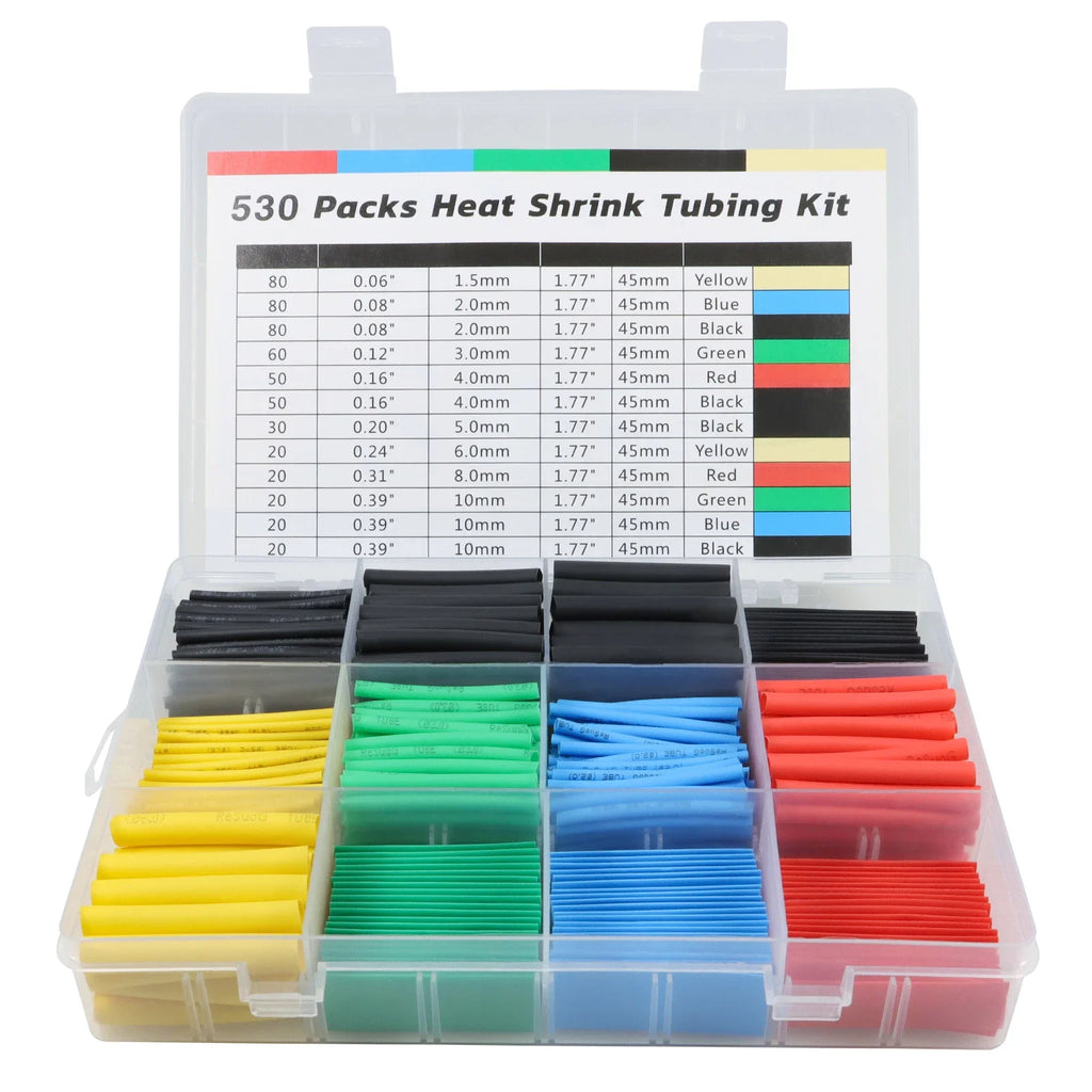 WeluvFit 2:1 Heat Shrink Tubing 164-750P Eventronic Cable Wrapping Electrical Insulation Heat Shrink Wrapping Kit DIY Cable Kit