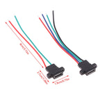 USB-C Type Connector Type-C 2Pin 4Pin Welding Wire Female Waterproof Female Socket Rubber Ring High Current Fast Charging Port